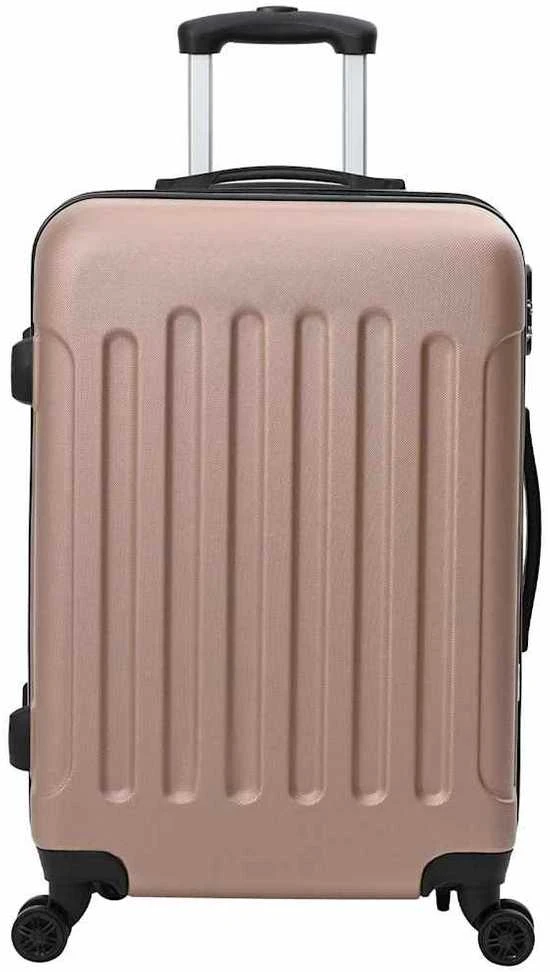 Lagaminas 3 vnt. Rožinė aukso 50 x 31 x 78 cm ABS plastikas