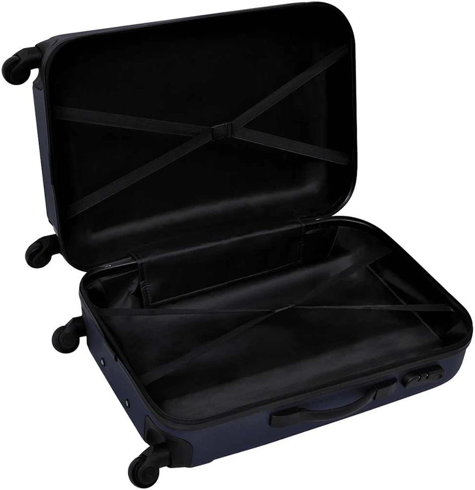 Kelioninis Lagaminų rinkinys, mėlynas, 45,5/55/66cm, kieto korpuso