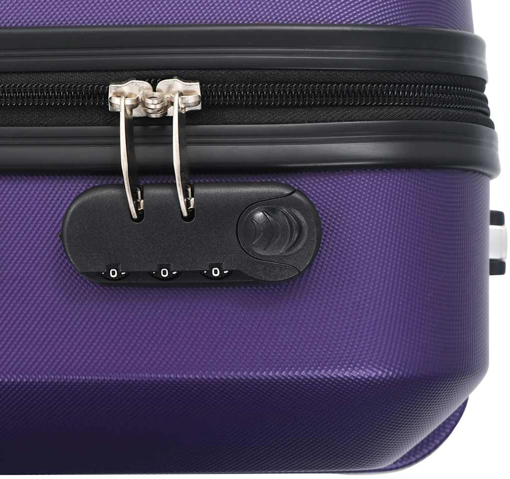 Kelioninis Lagaminų su ratukais rinkinys, 3 vnt., violetinis, ABS