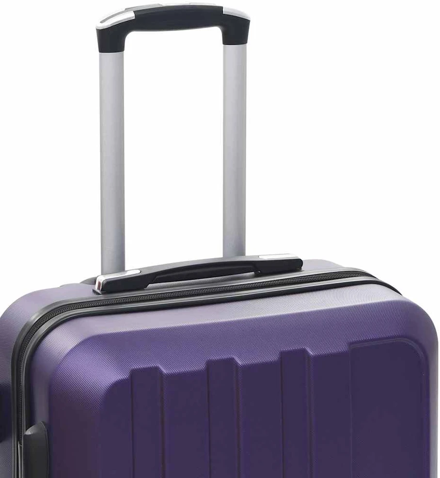 Kelioninis Lagaminų su ratukais rinkinys, 3 vnt., violetinis, ABS