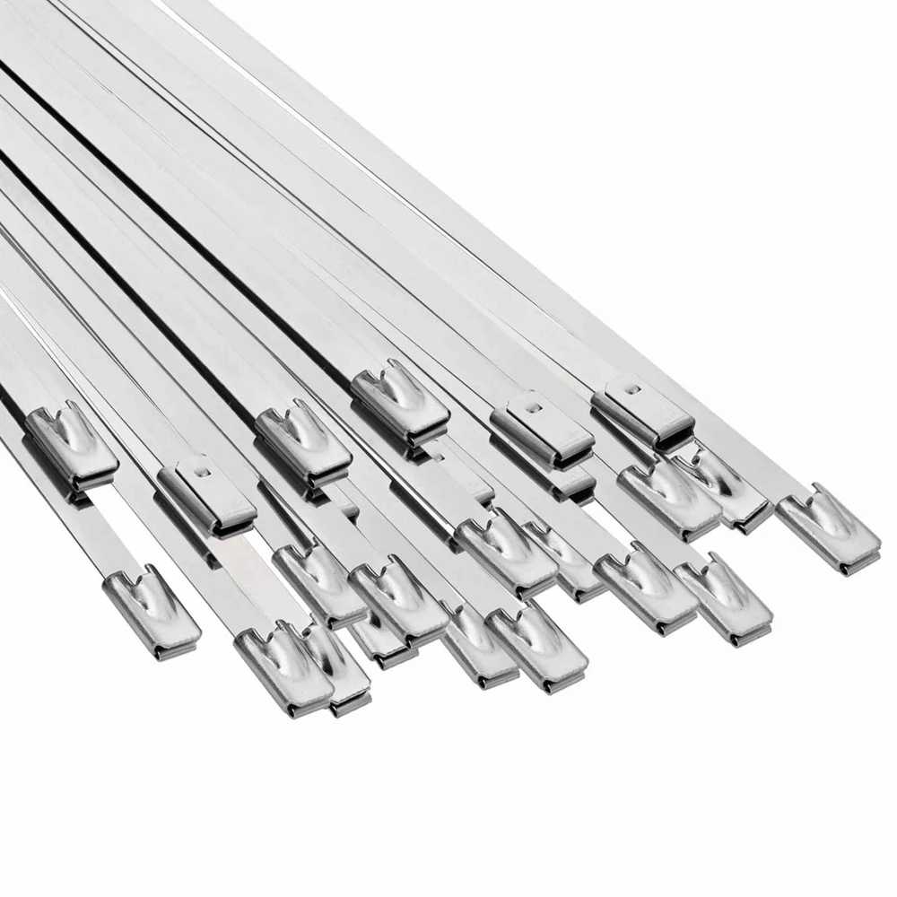 Laido tvirtinimas 25 vnt. 4,6 x 150 mm Sidabrinė