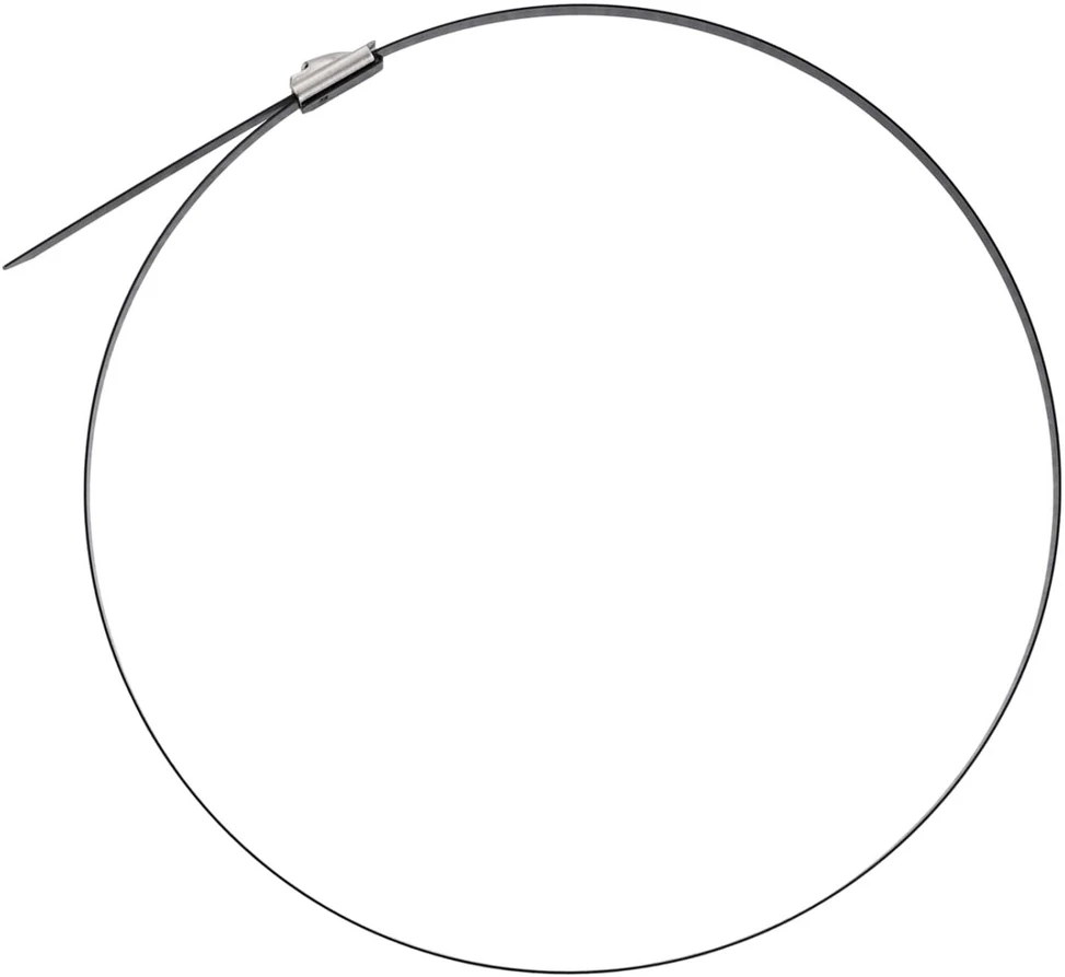 Laido tvirtinimas 25 vnt. 4,6 x 500 mm Juoda