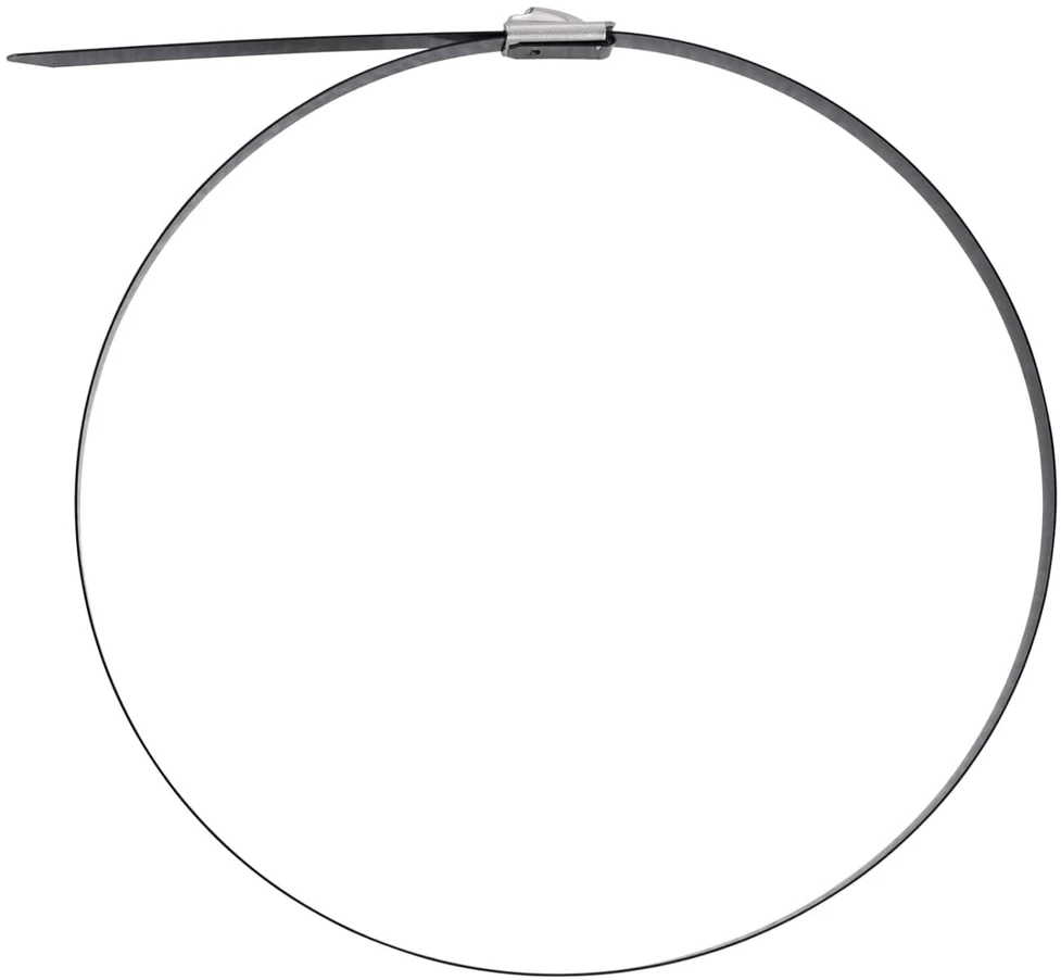 Laido tvirtinimas 25 vnt. 7,9 x 400 mm Juoda