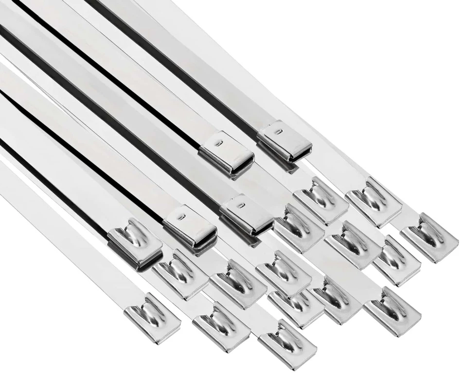 Laido tvirtinimas 25 vnt. 7,9 x 500 mm Sidabrinė