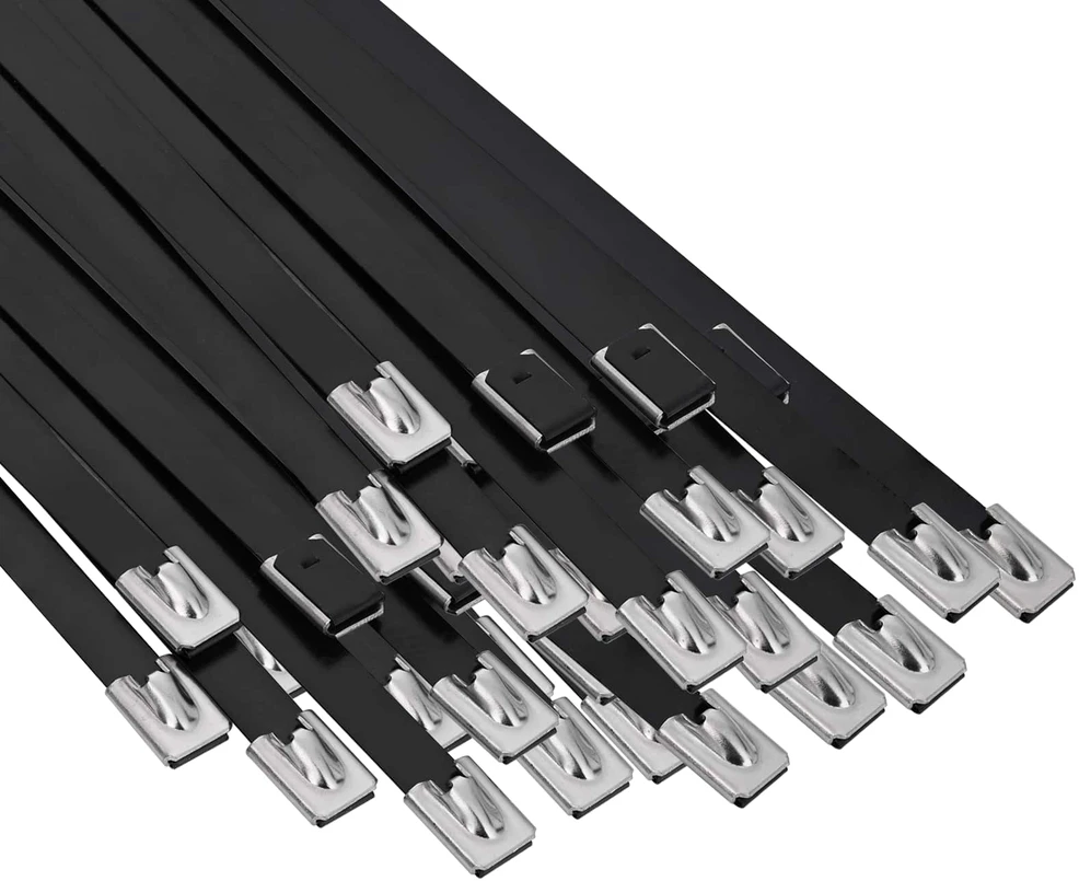 Laido tvirtinimas 250 vnt. 7,9 x 400 mm Juoda