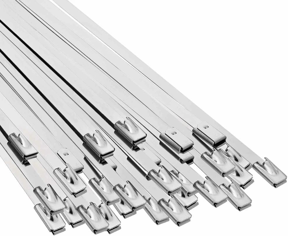 Laido tvirtinimas 50 vnt. 4,6 x 150 mm Sidabrinė