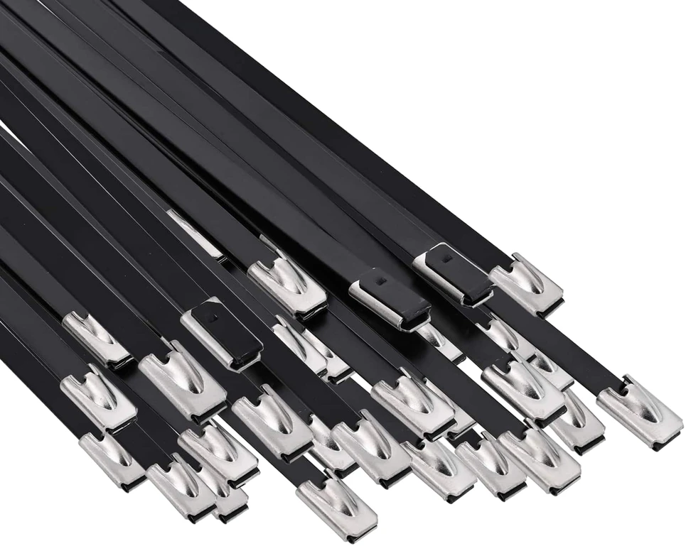 Laido tvirtinimas 50 vnt. 4,6 x 250 mm Juoda