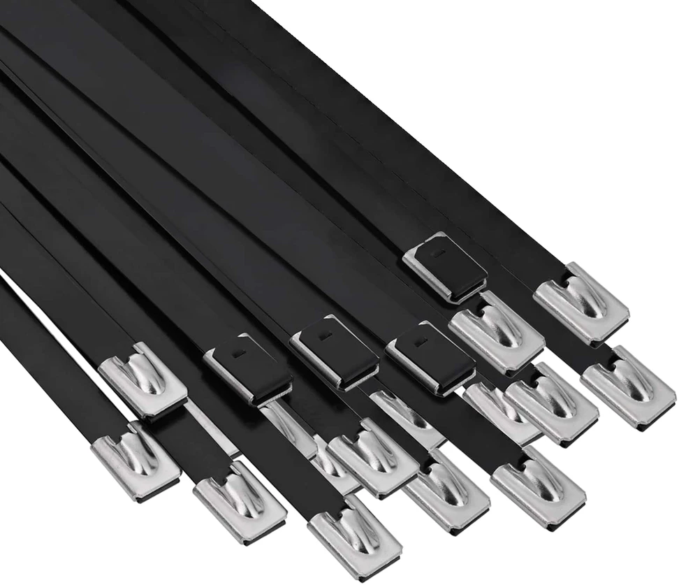 Laido tvirtinimas 50 vnt. 7,9 x 300 mm Juoda