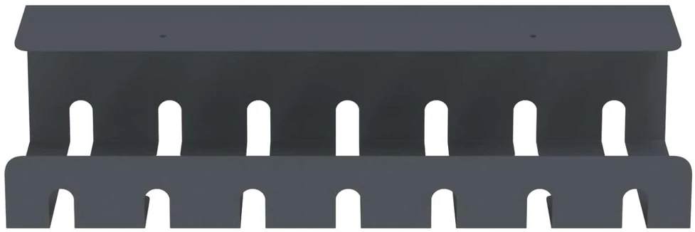 Laidų tvarkymo dėžutė po stalu 2 vnt. Antracito 43 x 10 x 10 cm