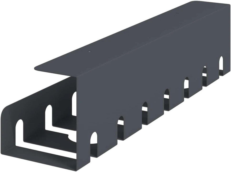 Laidų tvarkymo dėžutė po stalu 2 vnt. Antracito 43 x 10 x 10 cm