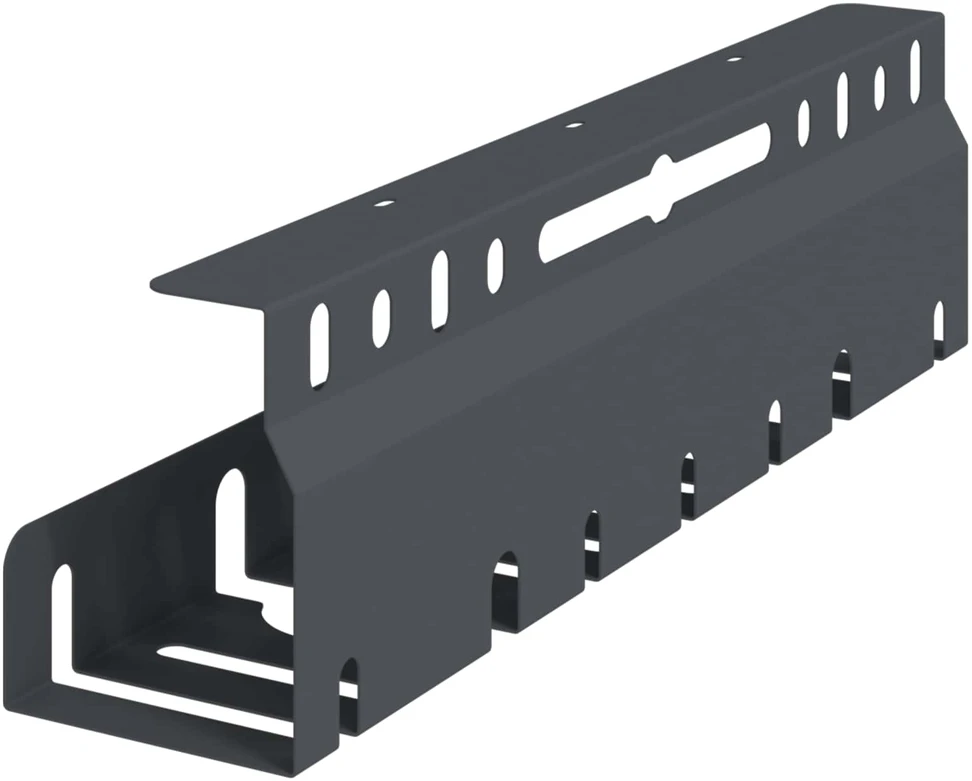 Laidų tvarkymo dėžutė po stalu 2 vnt. Antracito 43 x 9 x 11 cm