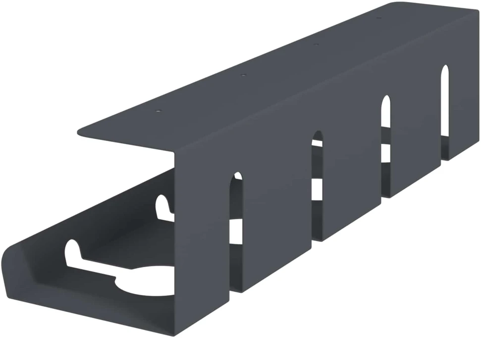 Laidų tvarkymo dėžutė po stalu 2 vnt. Antracito 43 x 12 x 10 cm