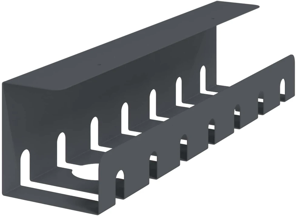 Laidų tvarkymo dėžutė po stalu 2 vnt. Antracito 43 x 10 x 10 cm