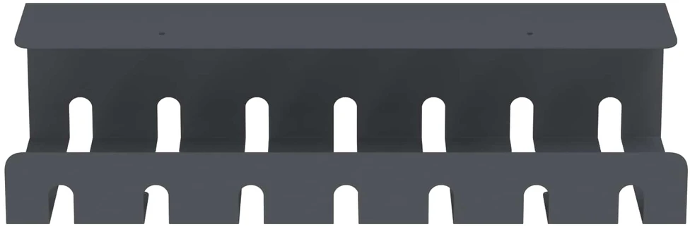 Laidų tvarkymo dėžutė po stalu 2 vnt. Antracito 43 x 10 x 10 cm