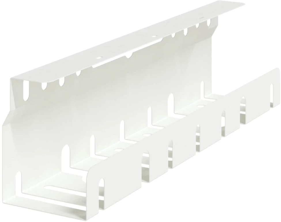 Laidų tvarkymo dėžutė po stalu 2 vnt. Balta 43 x 9 x 11 cm