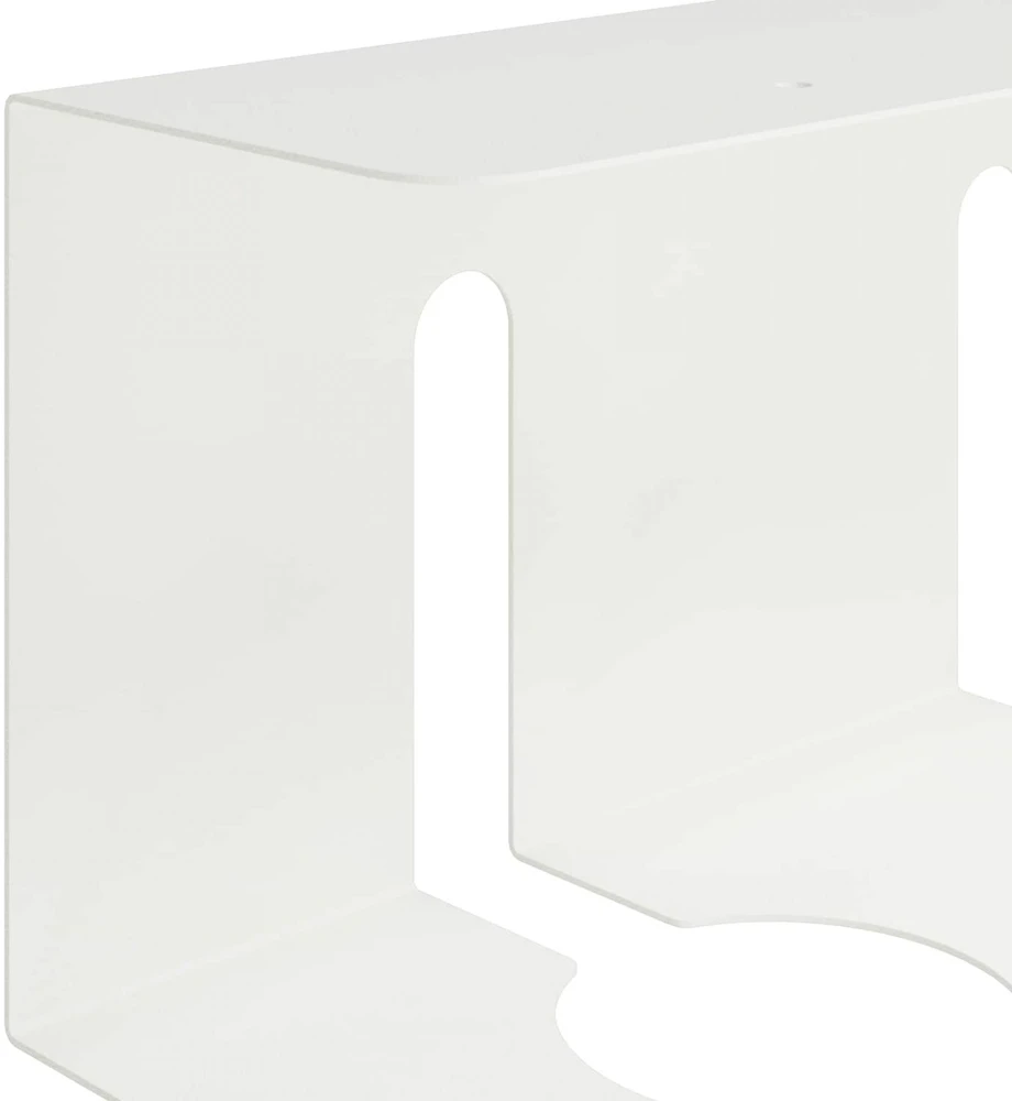 Laidų tvarkymo dėžutė po stalu 2 vnt. Balta 43 x 12 x 10 cm
