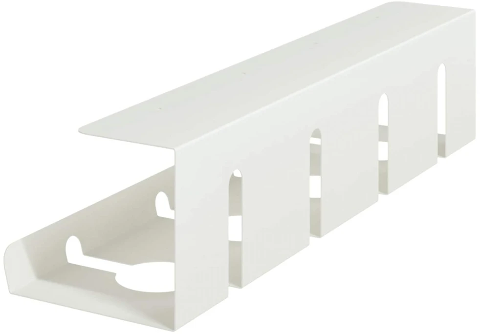 Laidų tvarkymo dėžutė po stalu 2 vnt. Balta 43 x 12 x 10 cm