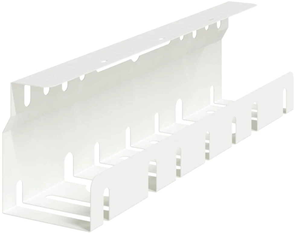 Laidų tvarkymo dėžutė po stalu 2 vnt. Balta 43 x 9 x 11 cm