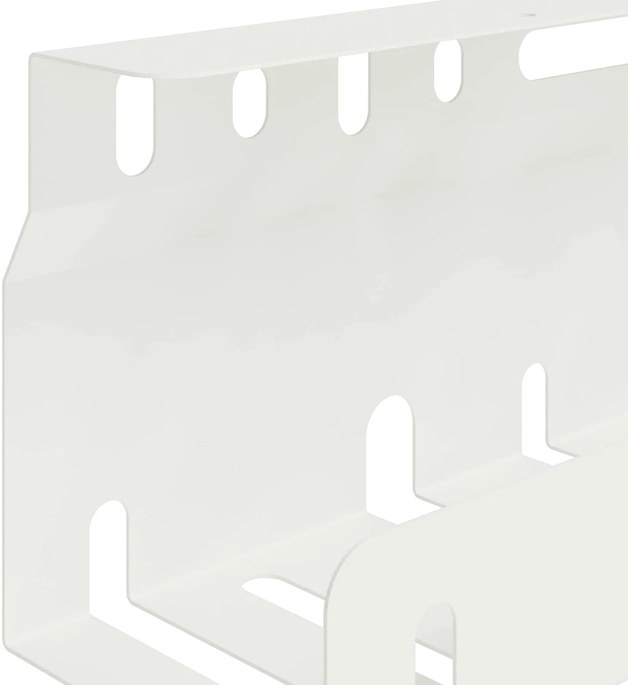 Laidų tvarkymo dėžutė po stalu 2 vnt. Balta 43 x 9 x 11 cm