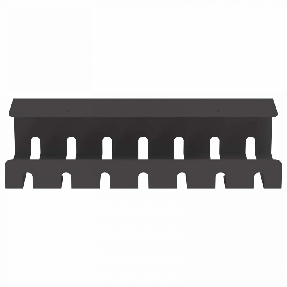 Laidų tvarkymo dėžutė po stalu 2 vnt. Juoda 43 x 10 x 10 cm