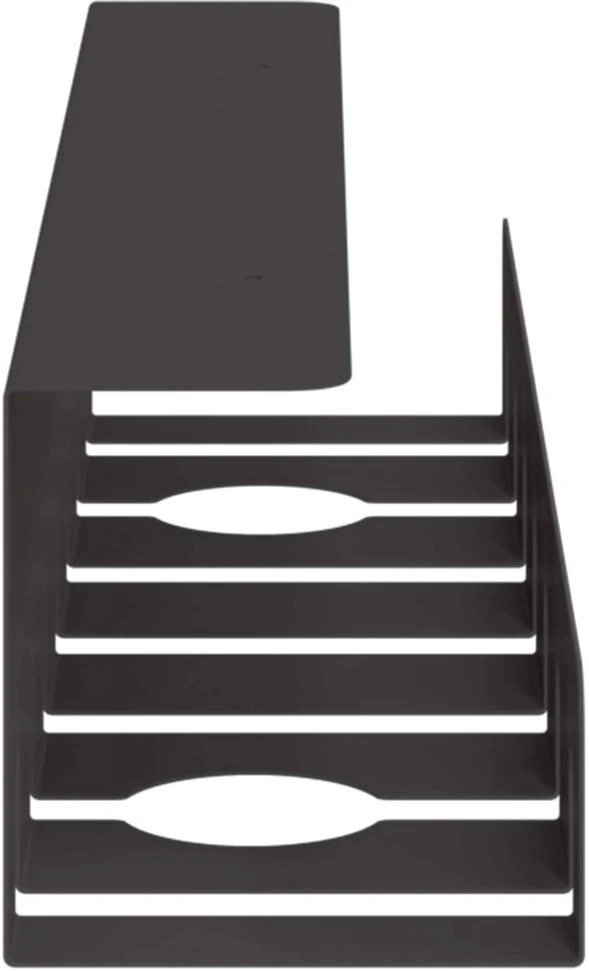 Laidų tvarkymo dėžutė po stalu 2 vnt. Juoda 43 x 10 x 10 cm