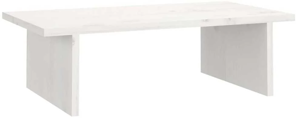 Laikiklis Monitoriaus stovas, baltas, 50x27x15cm, pušies medienos masyvas