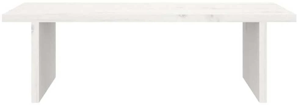 Laikiklis Monitoriaus stovas, baltas, 50x27x15cm, pušies medienos masyvas