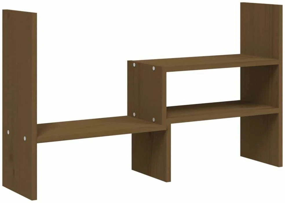Laikiklis Monitoriaus stovas, medaus rudas, (39–72)x17x43cm, pušis