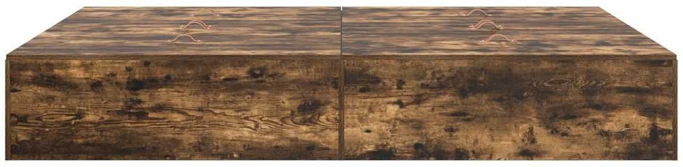 Lova su daiktų laikymo vieta Rūkyta ąžuolas 150 x 200 cm