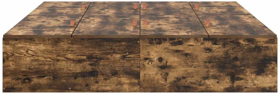 Lova su daiktų laikymo vieta Rūkyta ąžuolas 150 x 200 cm