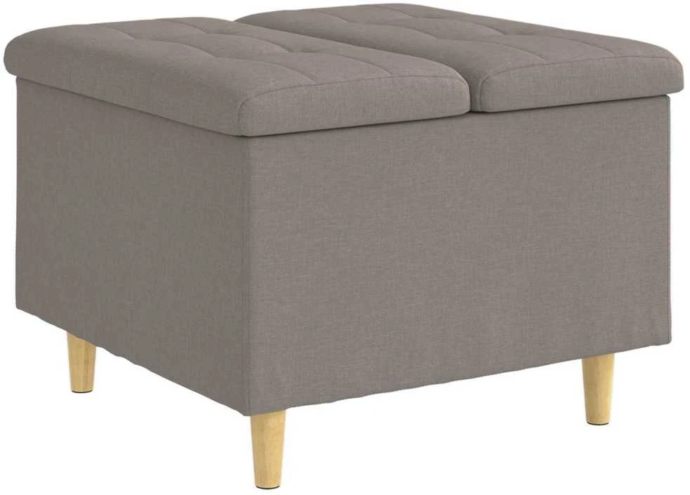 Otmana su saugykla Tortora 60 x 60 x 45 cm audinys