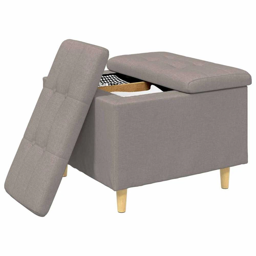 Otmana su saugykla Tortora 60 x 60 x 45 cm audinys
