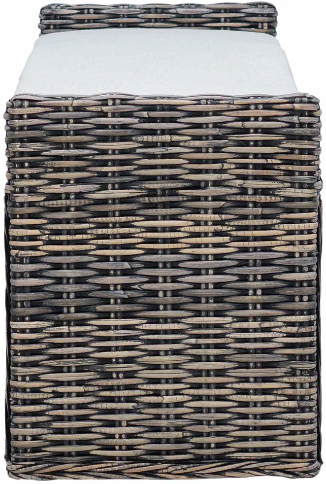 Laikymo suolas GENDT Juoda plauna 110 x 40 x 50 cm Ratanas