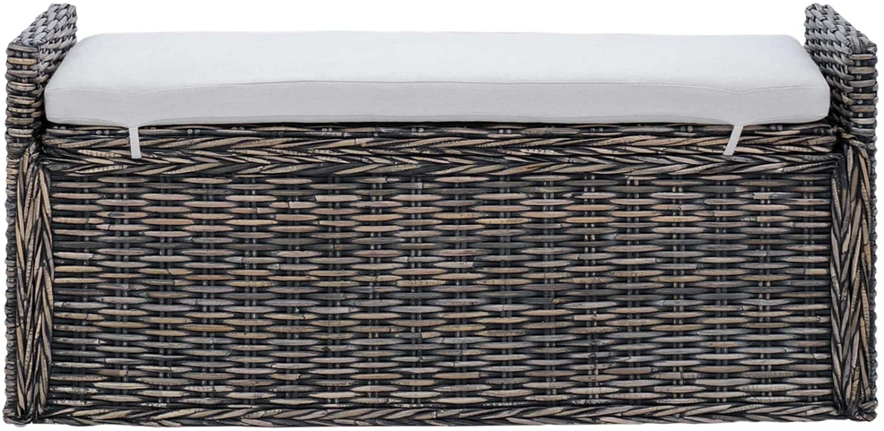 Laikymo suolas GENDT Juoda plauna 110 x 40 x 50 cm Ratanas