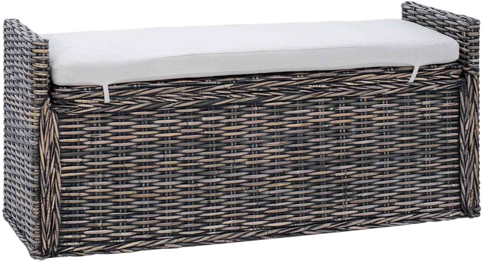 Laikymo suolas GENDT Juoda plauna 110 x 40 x 50 cm Ratanas