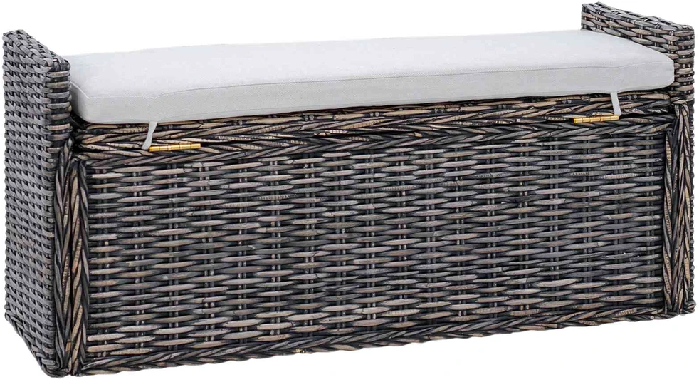 Laikymo suolas GENDT Juoda plauna 110 x 40 x 50 cm Ratanas