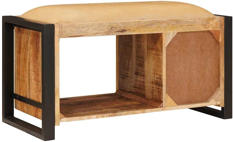 Laikymo suolas Ruda 80 x 35 x 40 cm Mango medienos masyvas