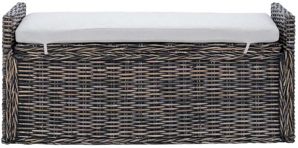 Laikymo suolas GENDT Juoda plauna 110 x 40 x 50 cm Ratanas