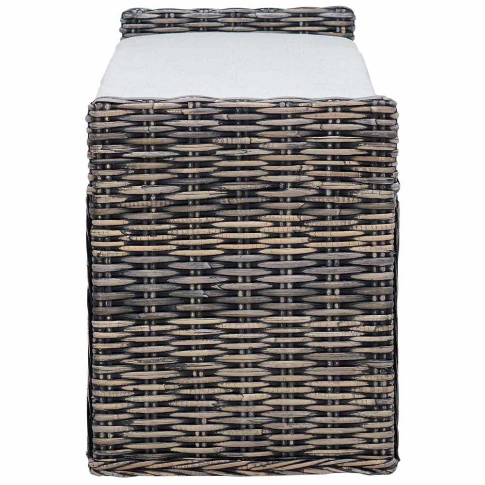 Laikymo suolas GENDT Juoda plauna 110 x 40 x 50 cm Ratanas
