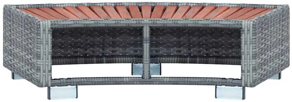 Laiptelis Spa baseinui, 92x45x25cm, poliratanas