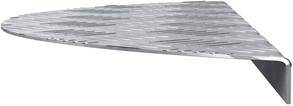 Laiptų danga 10 vnt. 60 x 18 x 2,5 cm Sidabro Aliuminis