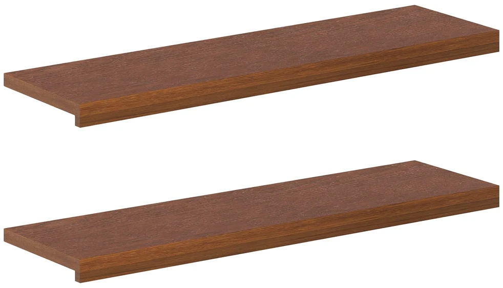Laiptų danga 2 vnt. 90 x 25 x 2 cm Tamsiai rudas