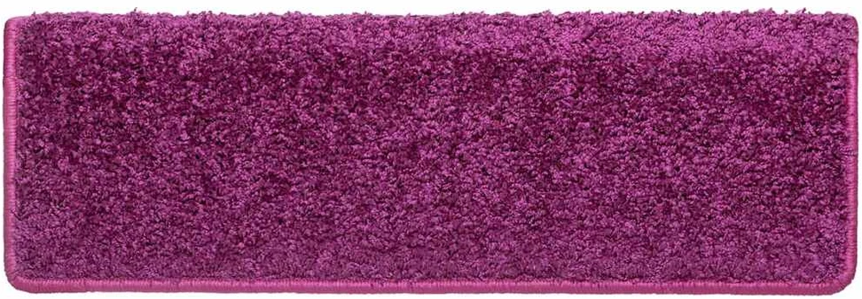 Laiptų kilimėliai, 10vnt., violetinės spalvos, 65x21x4cm
