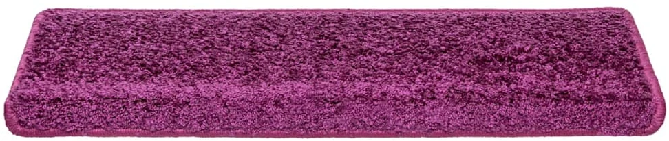 Laiptų kilimėliai, 10vnt., violetinės spalvos, 65x21x4cm