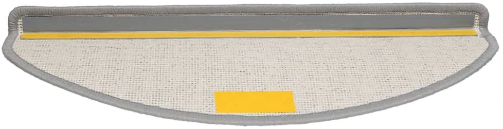 Laiptų kilimėliai, 10vnt., pilkos spalvos, 65x21x4cm