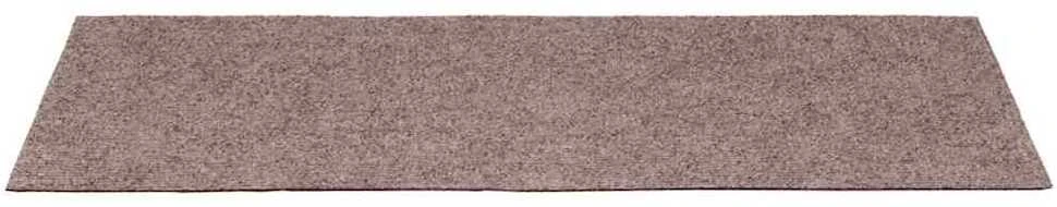 Laiptų kilimėliai, 10vnt., rudi, 65x21x4cm, perforuoti adatomis