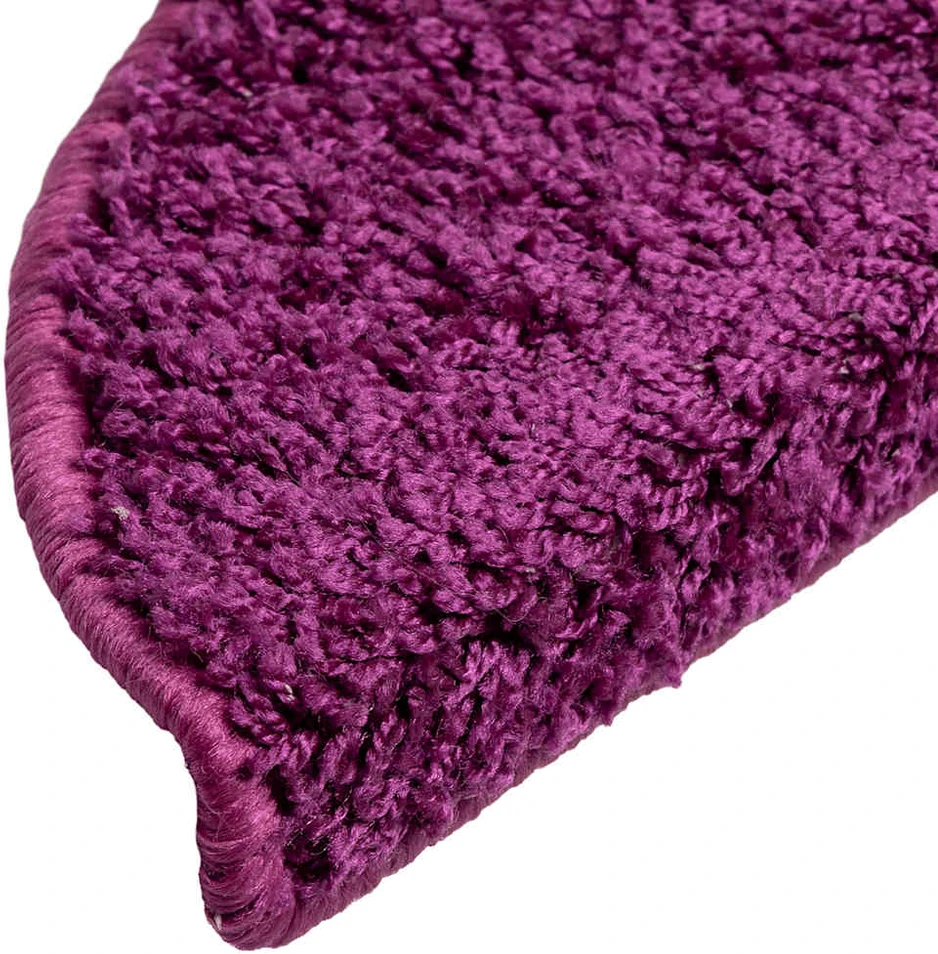 Laiptų kilimėliai, 15vnt., violetinės spalvos, 56x17x3cm