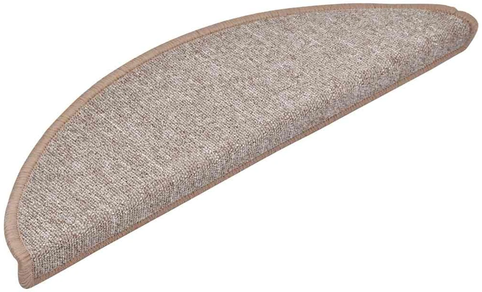 Kilimėliai laiptams, 15vnt., šviesiai rudos spalvos, 56x17x3cm