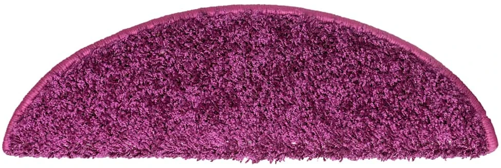 Laiptų kilimėliai, 15vnt., violetinės spalvos, 56x17x3cm