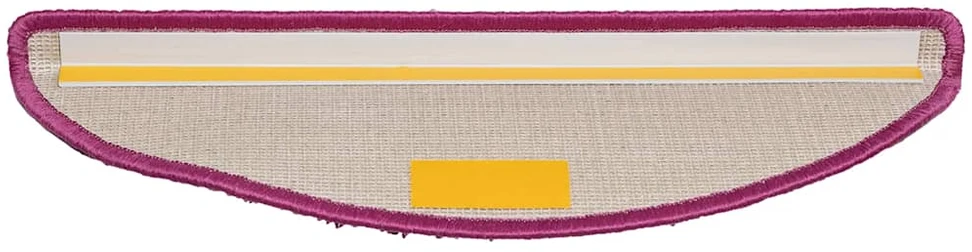 Laiptų kilimėliai, 15vnt., violetinės spalvos, 56x17x3cm
